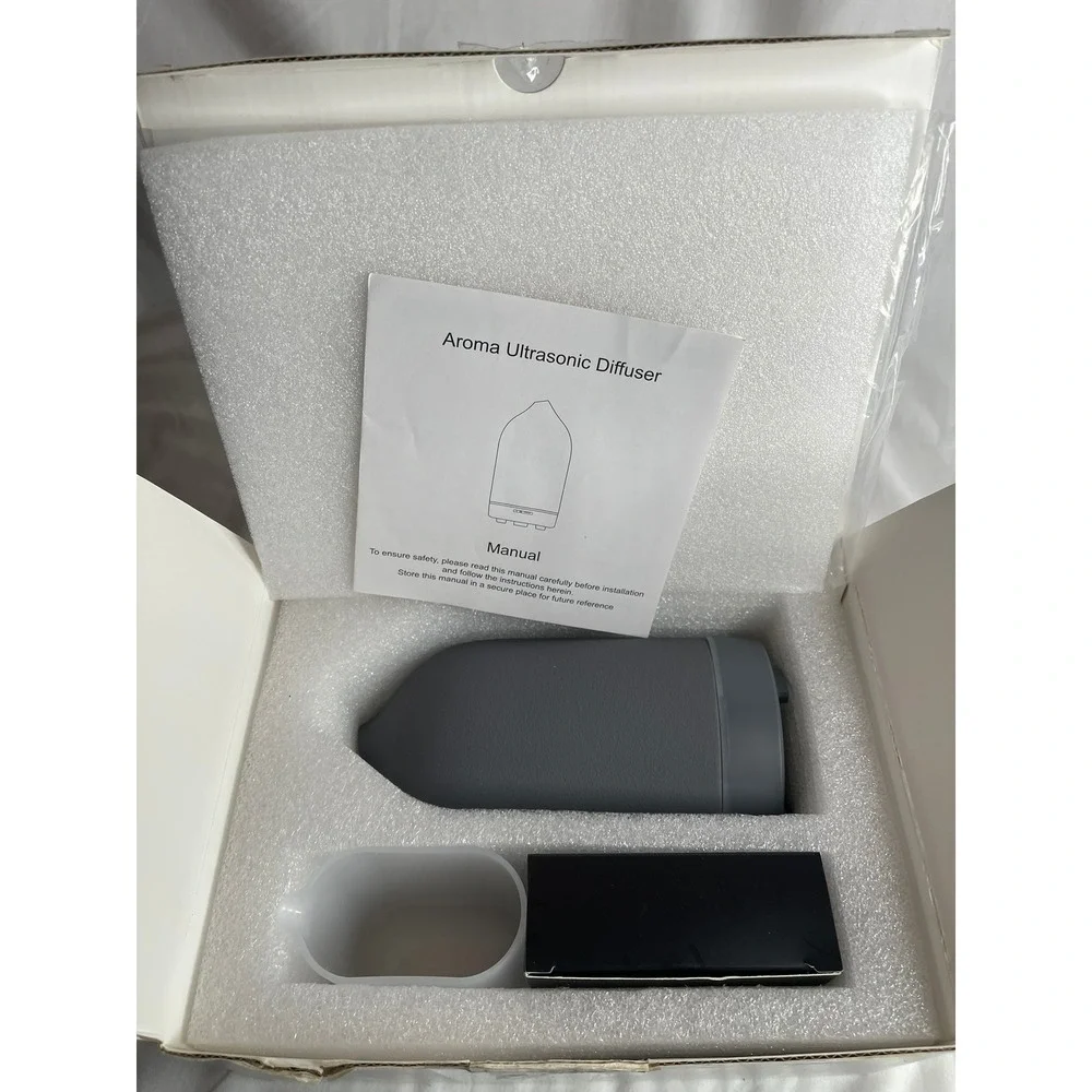 Wanlola Aroma Ultrasonic Stone Diffuser Grey Essential Oil Ceramic‎ Mist Maker